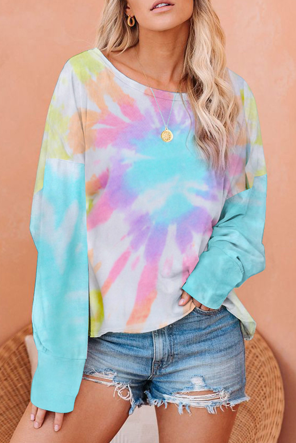 Plus Size So Chic - Rainbow Cozy Sweatshirt