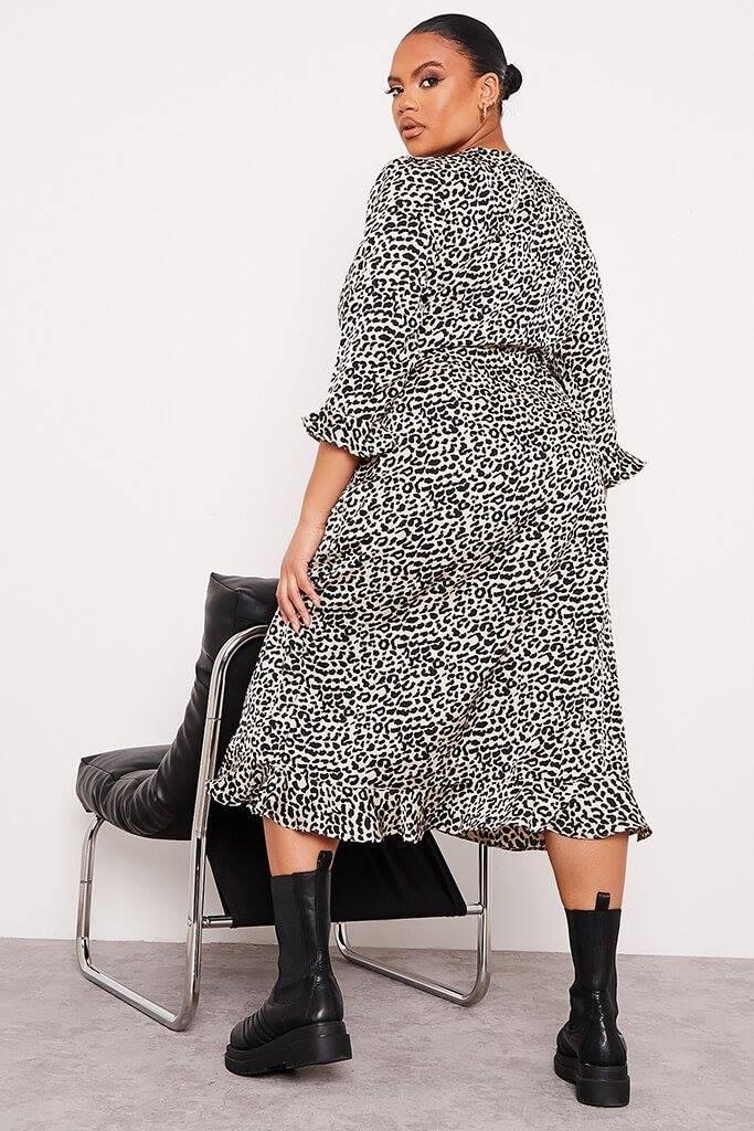 Κρουαζέ Leopard Midi Chic Dress