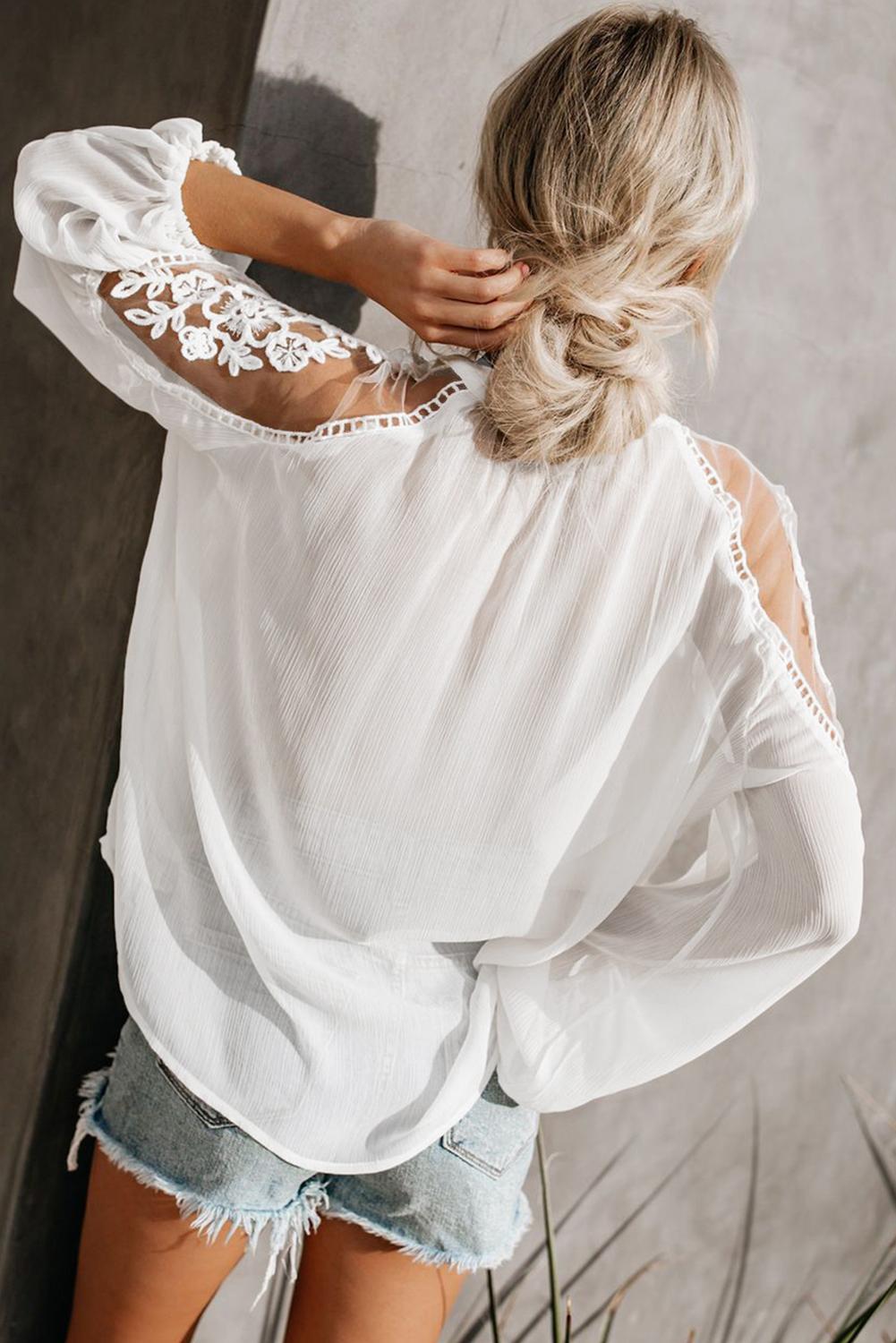 Formal Invitation White Blouse 1122