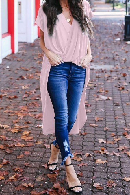 All Over Tunic In Pink