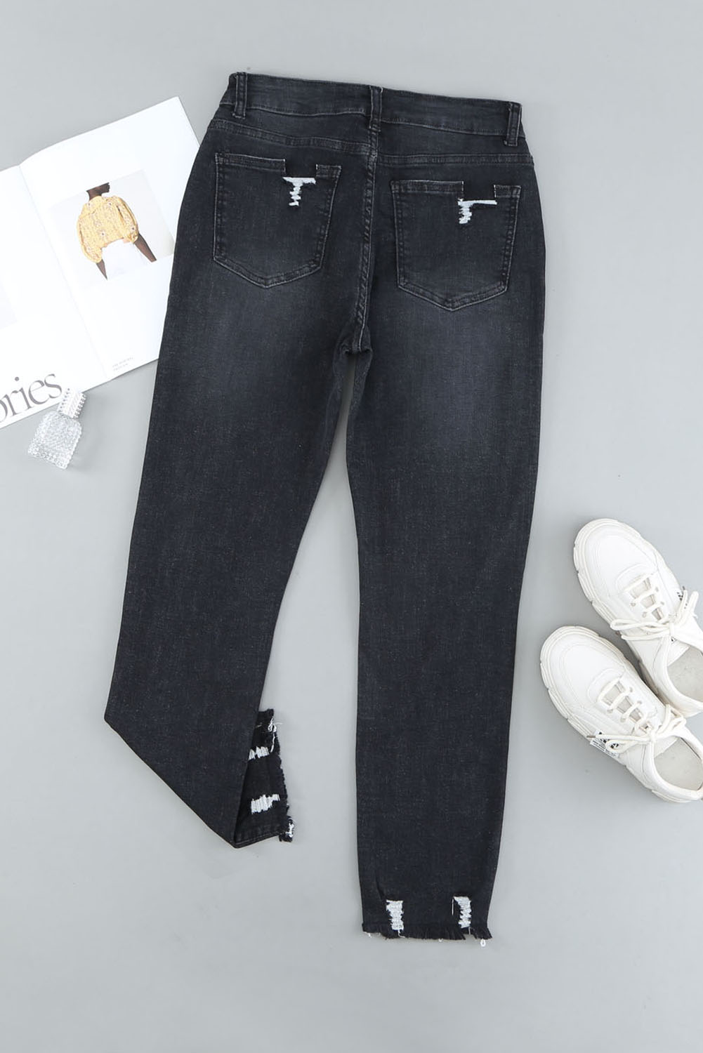 Boyfriend Denim Pants – Black 1471