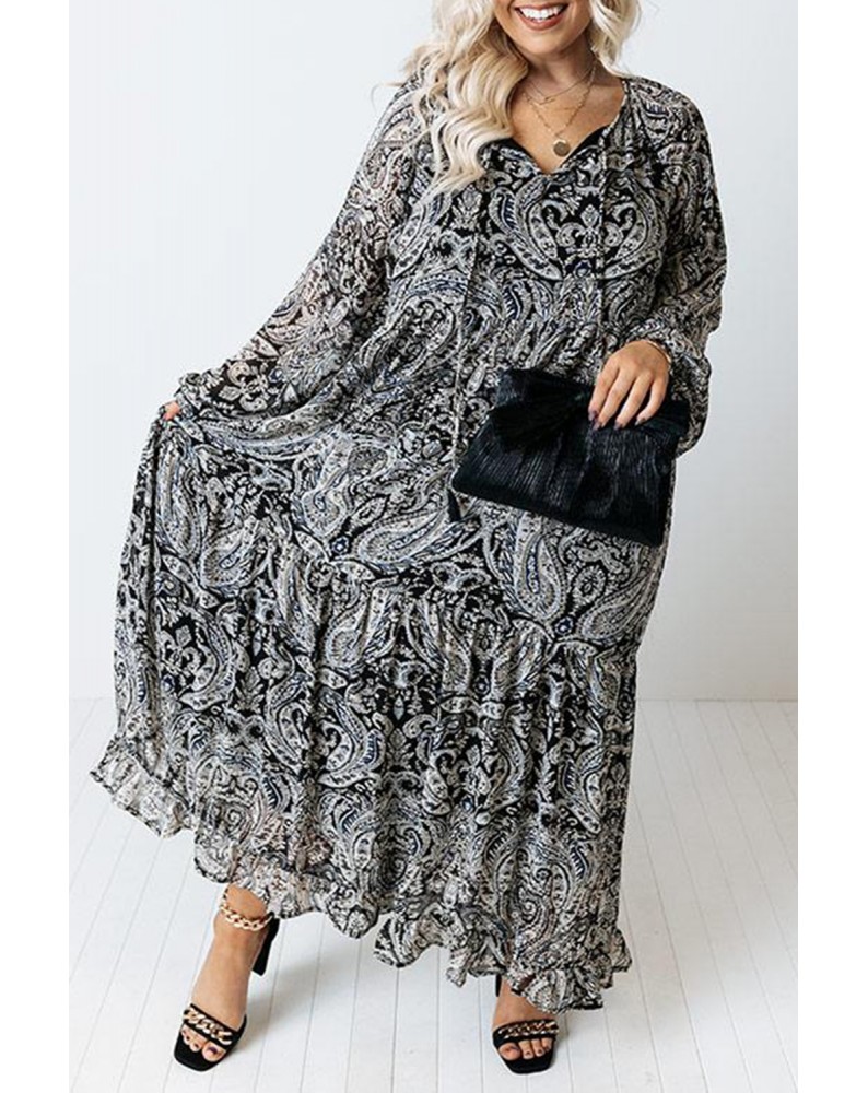 Persian Style Αεράτο Maxi Φόρεμα