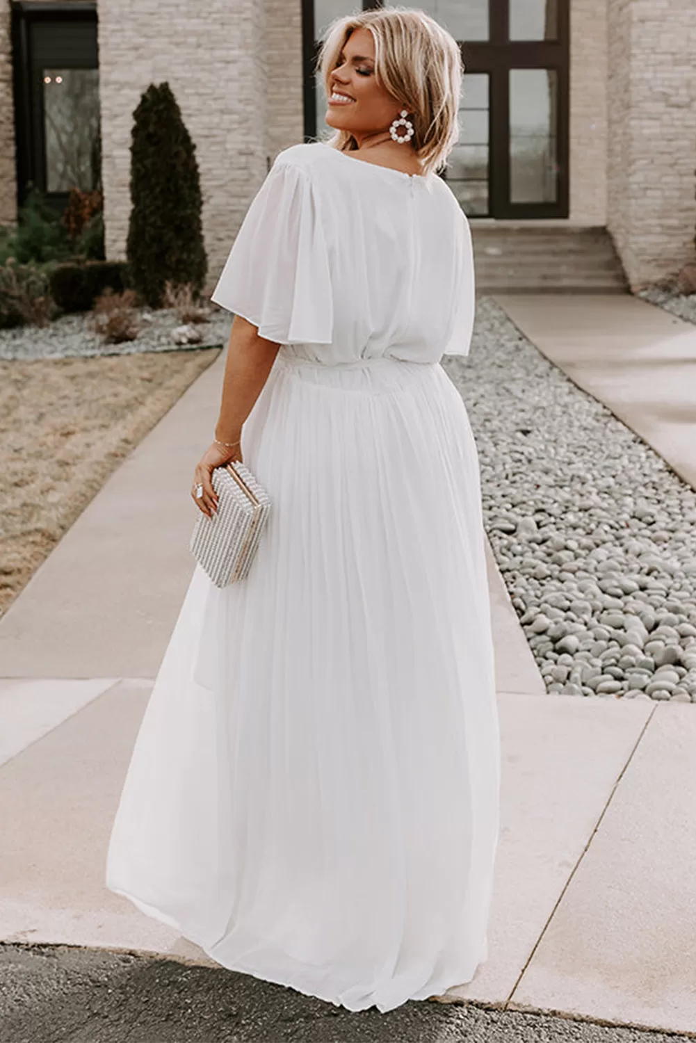 Φόρεμα White Supreme Flowy Maxi Dress 3311