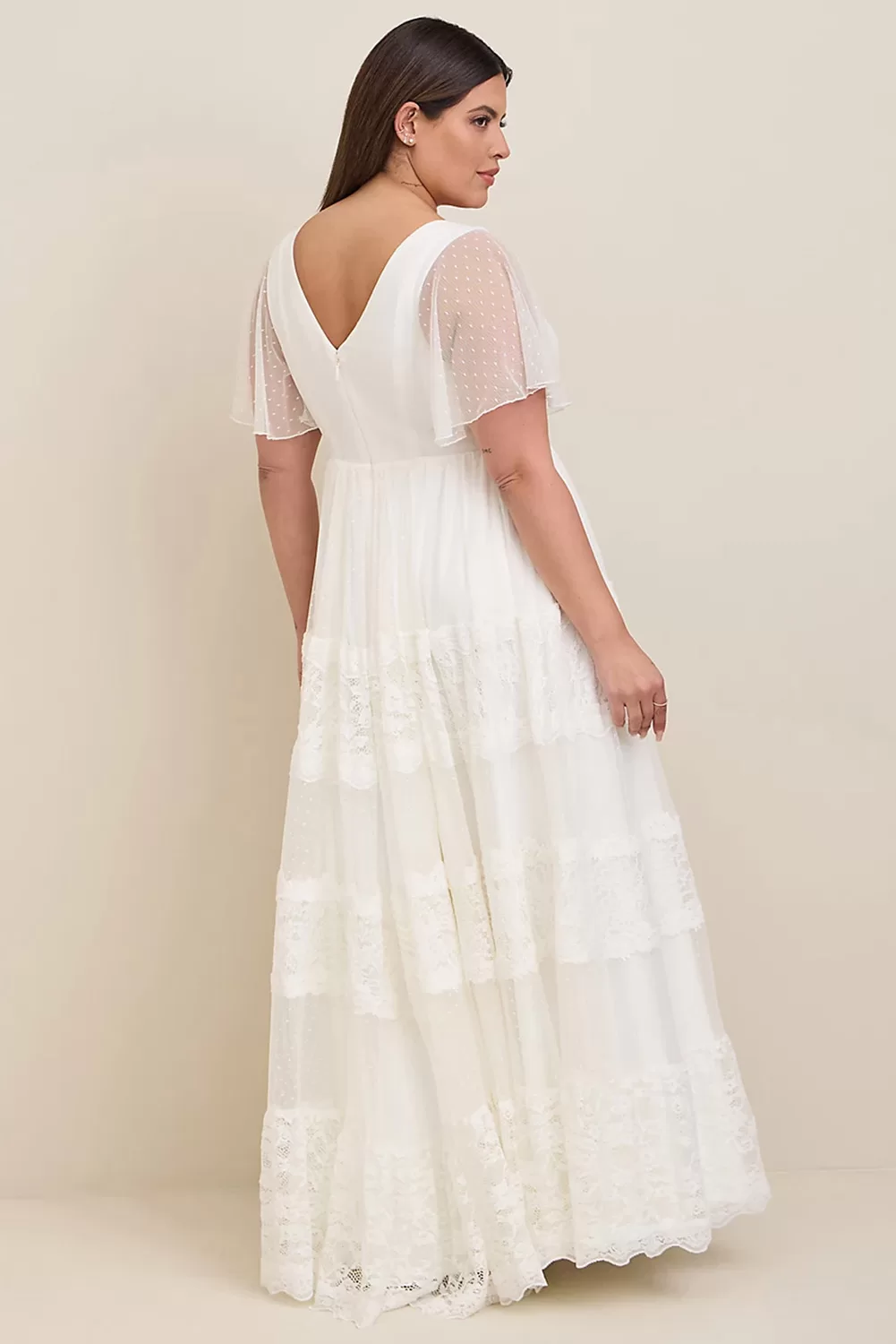 Boho A-line Perfect White Dress 4578