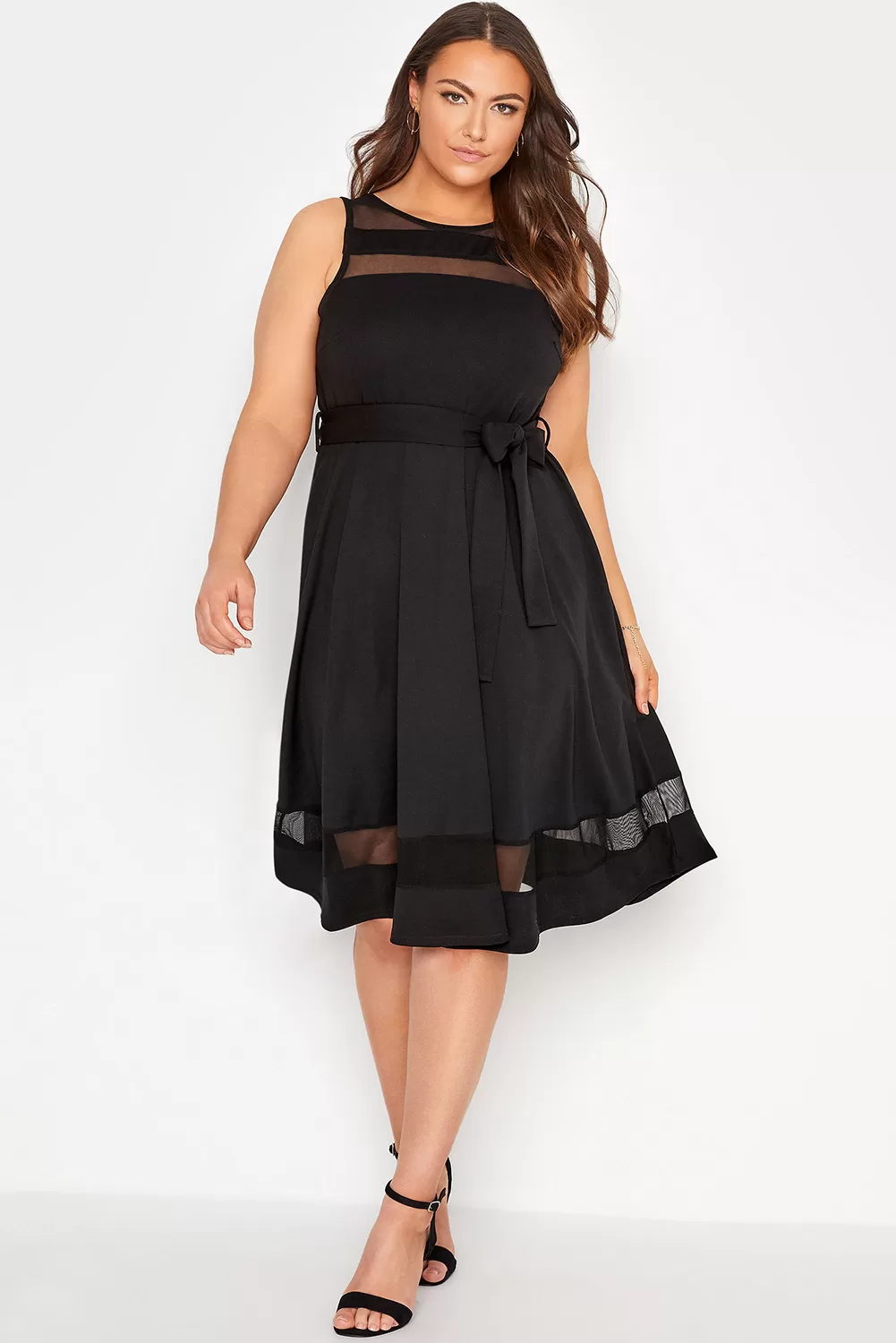 Perfect Line Bow Skater Dress