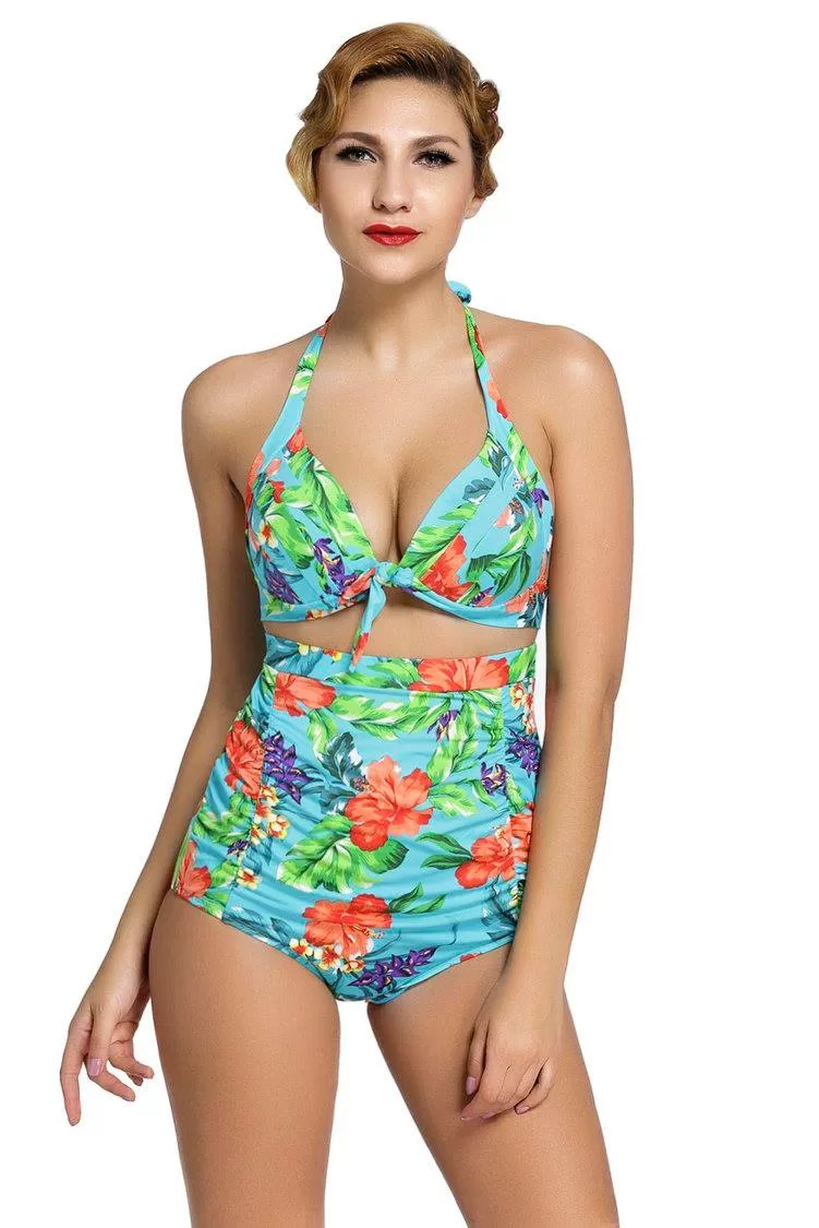 Floral High Waisted Bikini – 2 Χρώματα