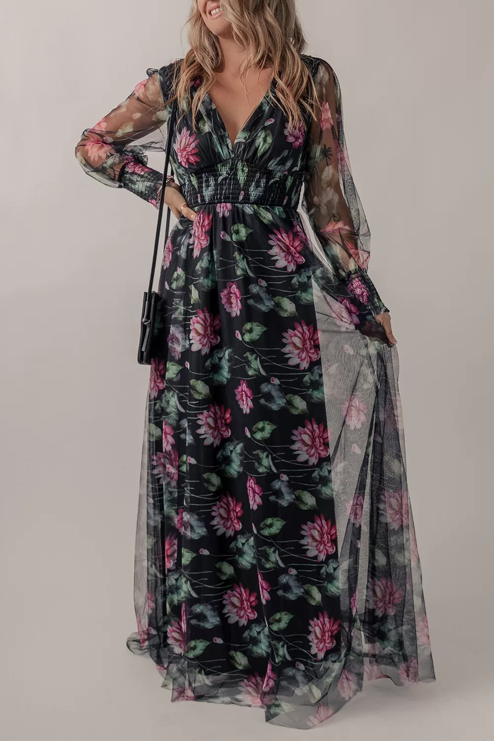 Φόρεμα Gorgeous Maxi Floral Dress-4005