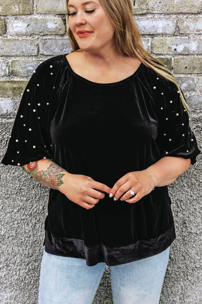 Pearl Velvet Top 9002