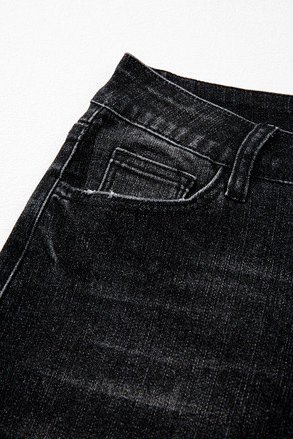 Ankle Jean Μεγάλο Μέγεθος Μαύρο - 4577