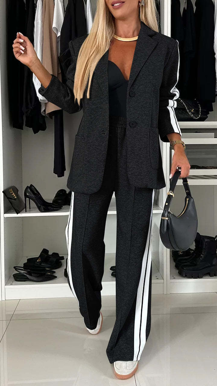 Athleisure Chic Plus Σετ με Σακάκι & Παντελόνι - 4449